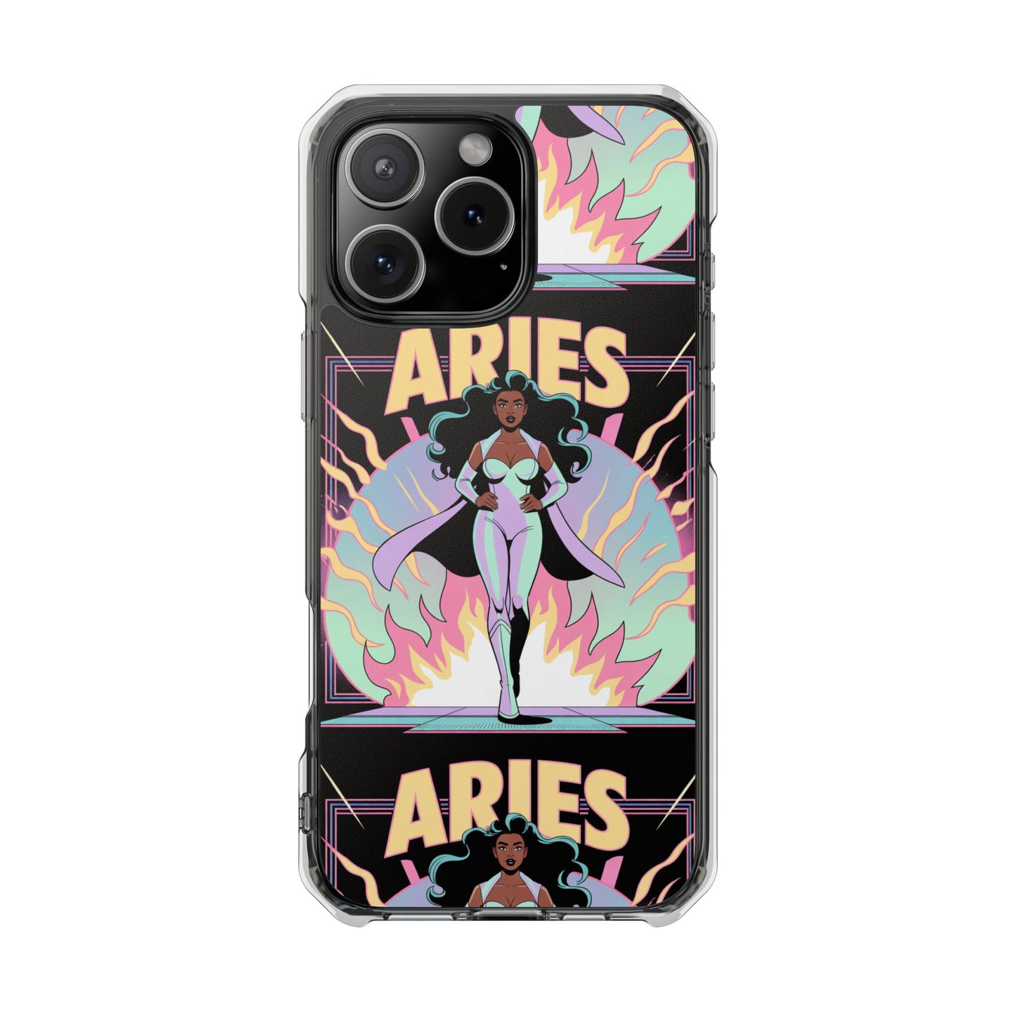 Aries MagSafe Phone Case, Clear Impact Case for Astrology Lovers