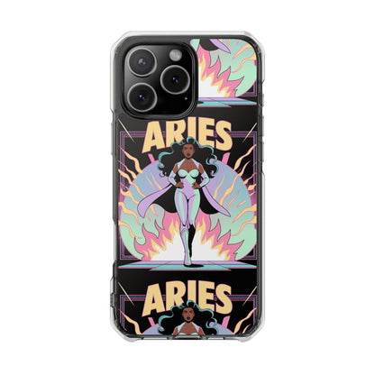 Aries MagSafe Phone Case, Clear Impact Case for Astrology Lovers