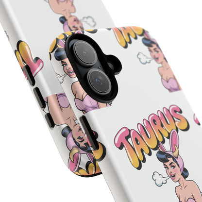 Stylish “Taurus” Phone Case, Cartoon Design