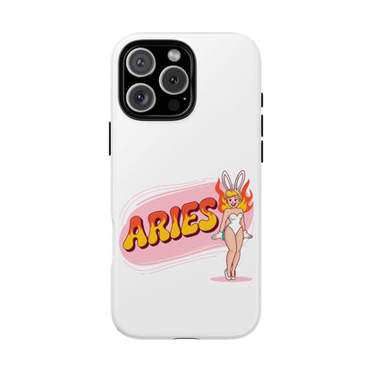 “ARIES” Cute Bunny Phone Case, Tough Phone Cover, Retro Style Case