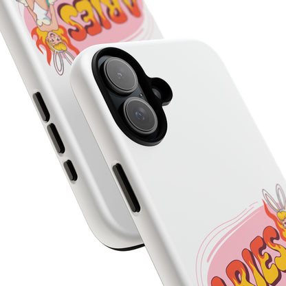 “ARIES” Cute Bunny Phone Case, Tough Phone Cover, Retro Style Case